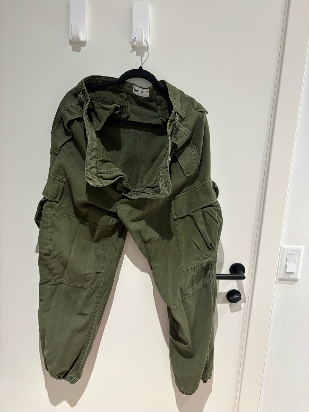 TNA Olive Green Cargo Joggers